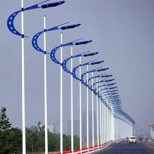 نصب پایه چراغ خیابانی