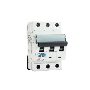 کلید مینیاتوری سه پل 6 آمپر هیوندای کد HYUNDAI HGD 63N 3P-6A