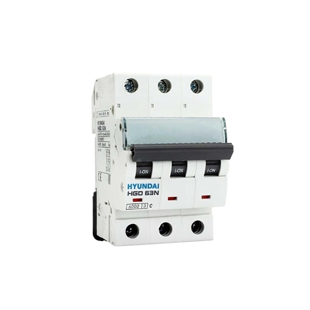 کلید مینیاتوری سه پل 20 آمپر هیوندای کد HYUNDAI HGD 63N 3P-20A کلید مینیاتوری سه پل 20 آمپر هیوندای کد HYUNDAI HGD 63N 3P-20A